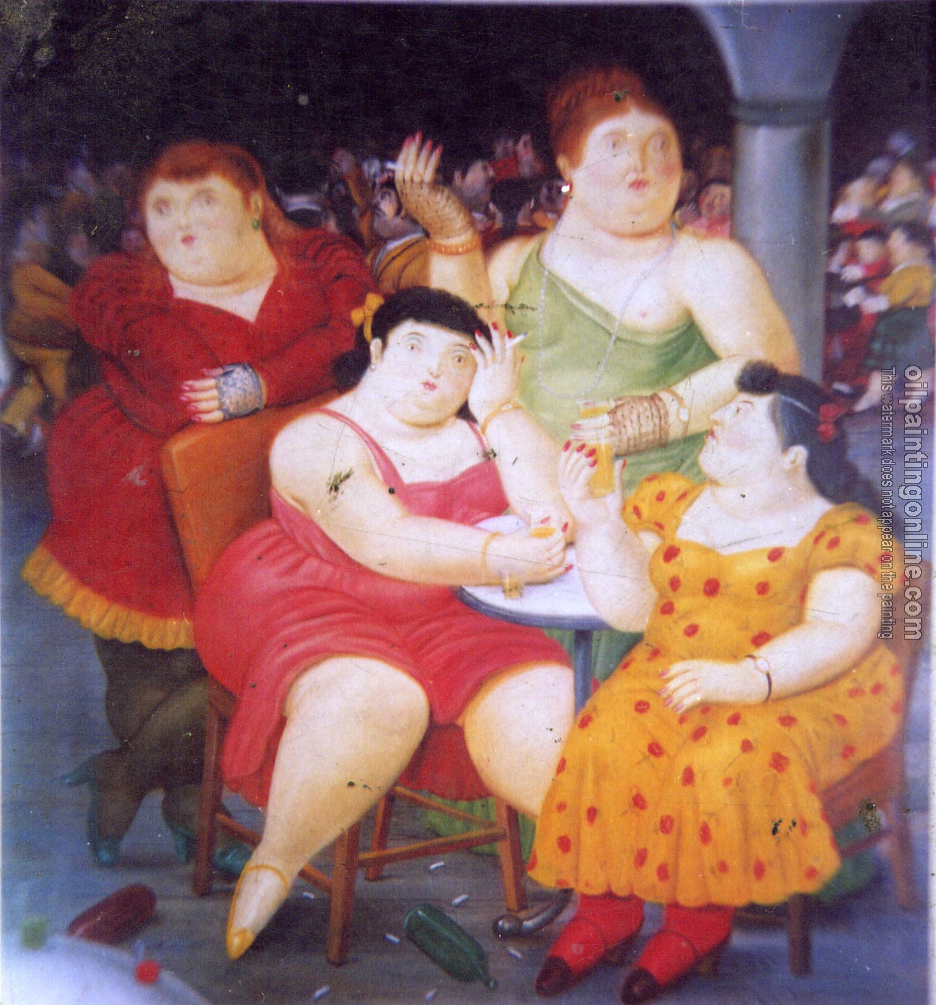 Botero, Fernando - Abstract oil painting.